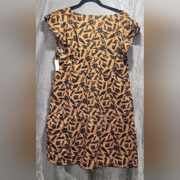 Goodthreads Women's Relaxed Fit Summer Dress, Brown/Black, Size Large - Picture 2 of 6